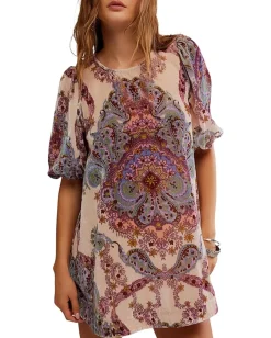 Women Free People Maye Printed Velvet Tunic