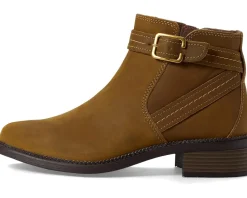 Clarks Maye Strap Dark Tan Leather Hot