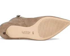 Women Lauren Ralph Lauren McKay Suede Bootie Heel