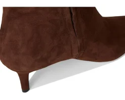 Lauren Ralph Lauren McKay Suede Tall Boots Heel Dark Hickory Discount