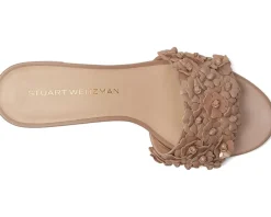 Stuart Weitzman MEADOW BLOCK SLIDE 35 Fawn Sale