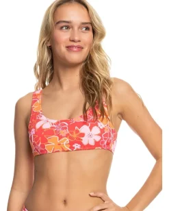Women Roxy Meadow Flowers Bralette Bikini Top