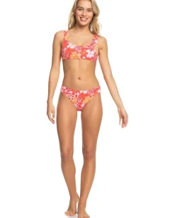Women Roxy Meadow Flowers Bralette Bikini Top