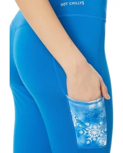 Hot Chillys Mec Pocket Print Tights Marble Snowflake Outlet