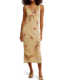 Women Free People Meet Again Midi Dress