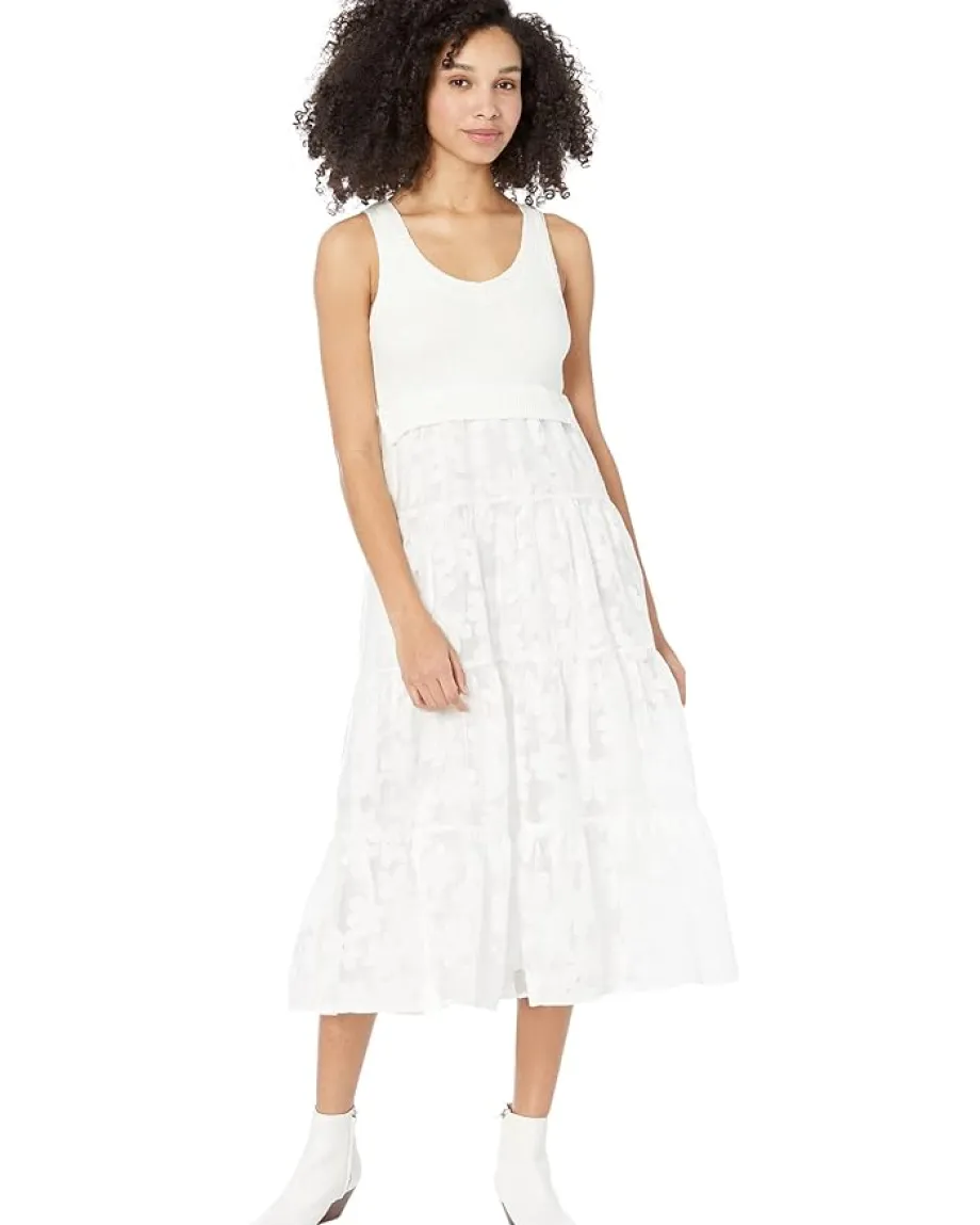 en saison Mejia Midi Dress Off-White Online