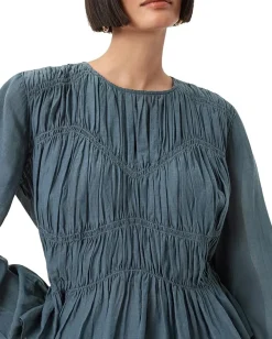 AllSaints Melani Top Dark Slate Blue Hot