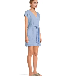 Splendid Melanie Mini Dress Steel Blue New