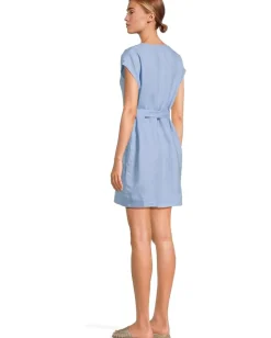 Splendid Melanie Mini Dress Steel Blue New