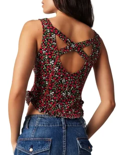 Free People Melanie Tank Strawberry Combo New
