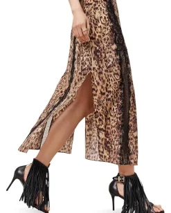 AllSaints Melia Dress Evia Golden Brown Online