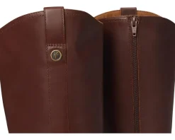 Frye Melissa Button Tall Inside Zip Saddle Hot