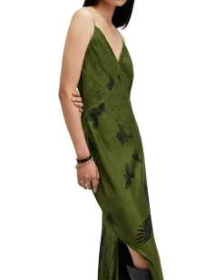 AllSaints Melody Dress Spell Green New