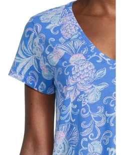 Lilly Pulitzer Meredith Tee Sunwashed Blue Citrus Crush Outlet