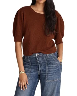 Madewell Merino Silk Diana Fem Tee Cinnamon Online