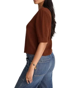 Madewell Merino Silk Diana Fem Tee Cinnamon Online