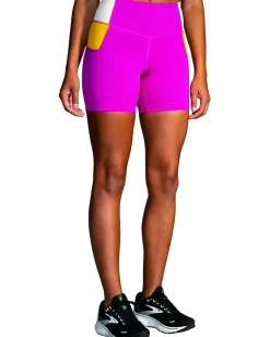 Brooks Method 5" Short Tights Mauve/Sand/Sundial Clearance