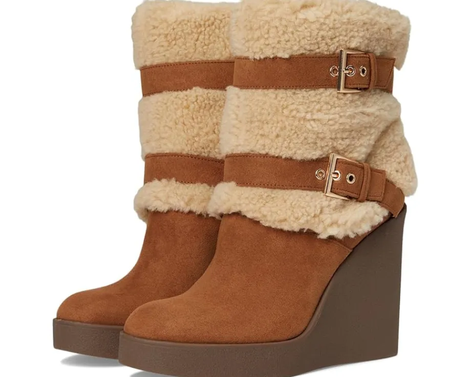 Women Jessica Simpson Meztyn Shearling Wedge Bootie