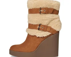 Women Jessica Simpson Meztyn Shearling Wedge Bootie