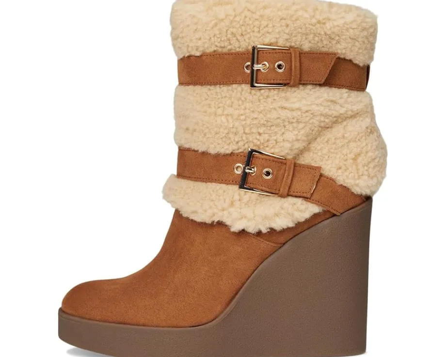 Women Jessica Simpson Meztyn Shearling Wedge Bootie