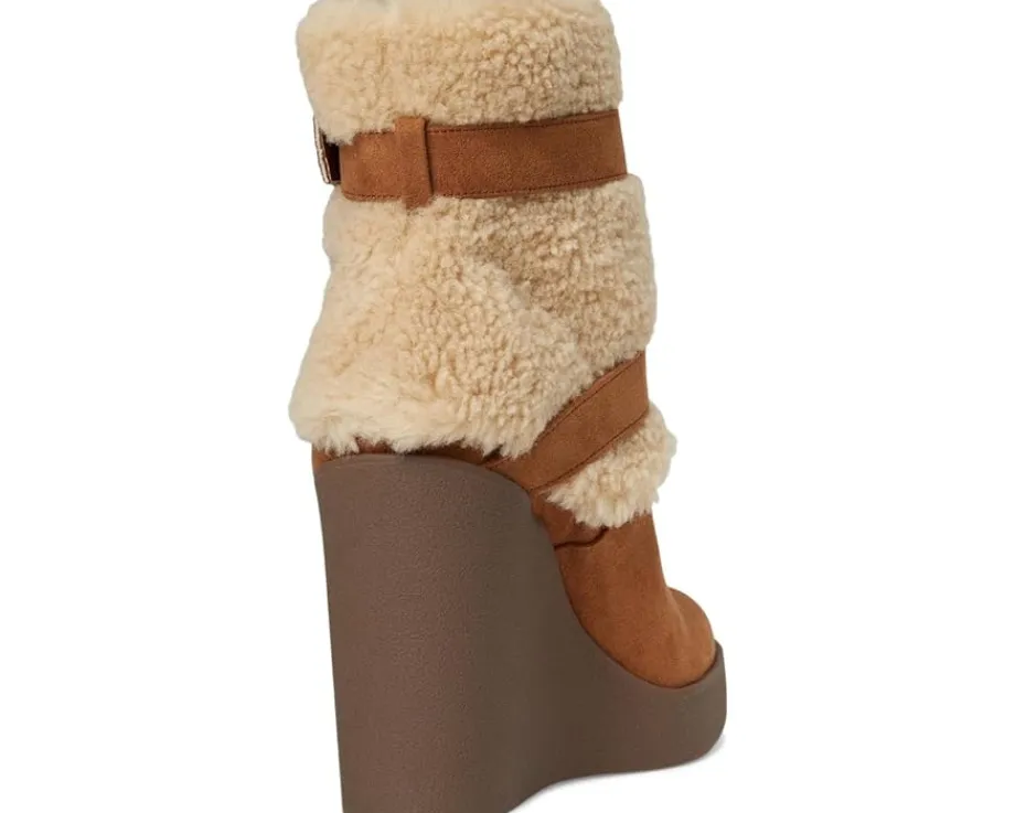 Women Jessica Simpson Meztyn Shearling Wedge Bootie