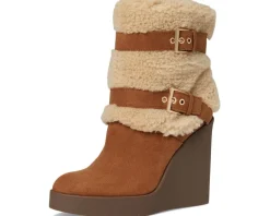 Women Jessica Simpson Meztyn Shearling Wedge Bootie