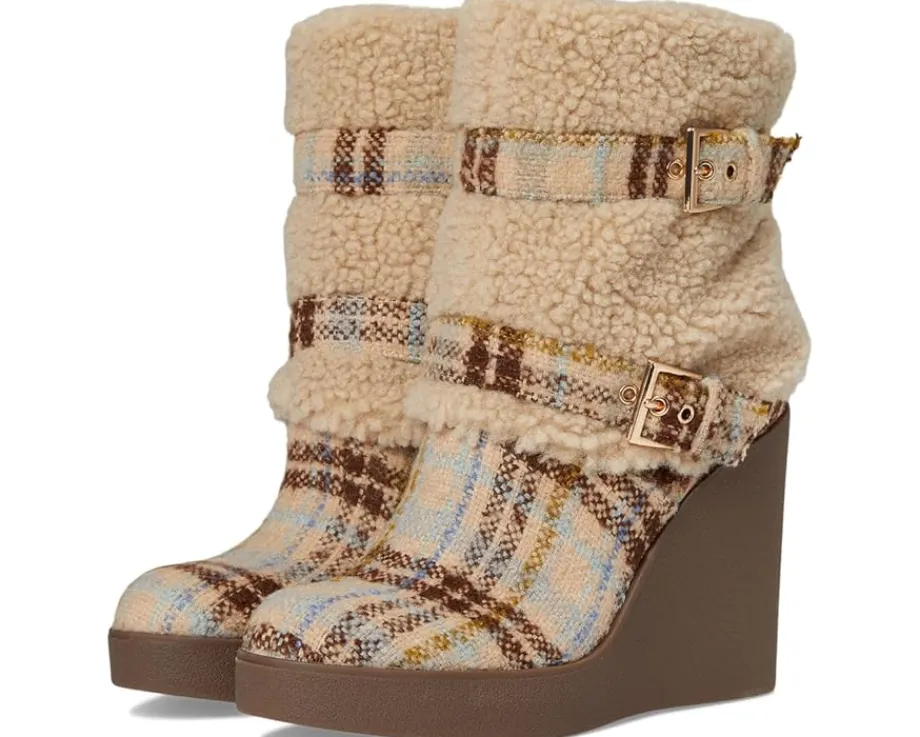 Women Jessica Simpson Meztyn Shearling Wedge Bootie