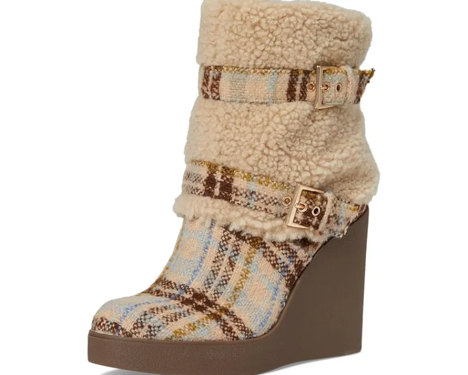 Women Jessica Simpson Meztyn Shearling Wedge Bootie