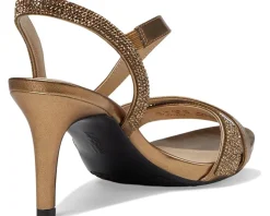 LifeStride Mia Glitz Strappy Heeled Dress Sandals Bronze Online