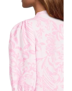 Women Lilly Pulitzer Mialeigh Elbow Sleeve Linen Top
