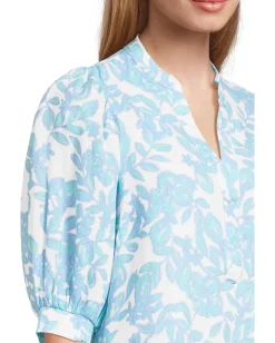 Women Lilly Pulitzer Mialeigh Elbow Sleeve Linen
