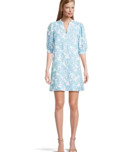 Women Lilly Pulitzer Mialeigh Elbow Sleeve Linen