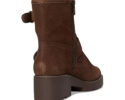 Lucky Brand Migyn Double Buckle Moto Boots Cappuccino Hot