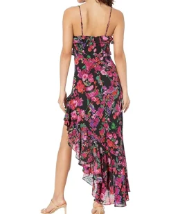 Women line and dot Mika Asymmetrical Dress