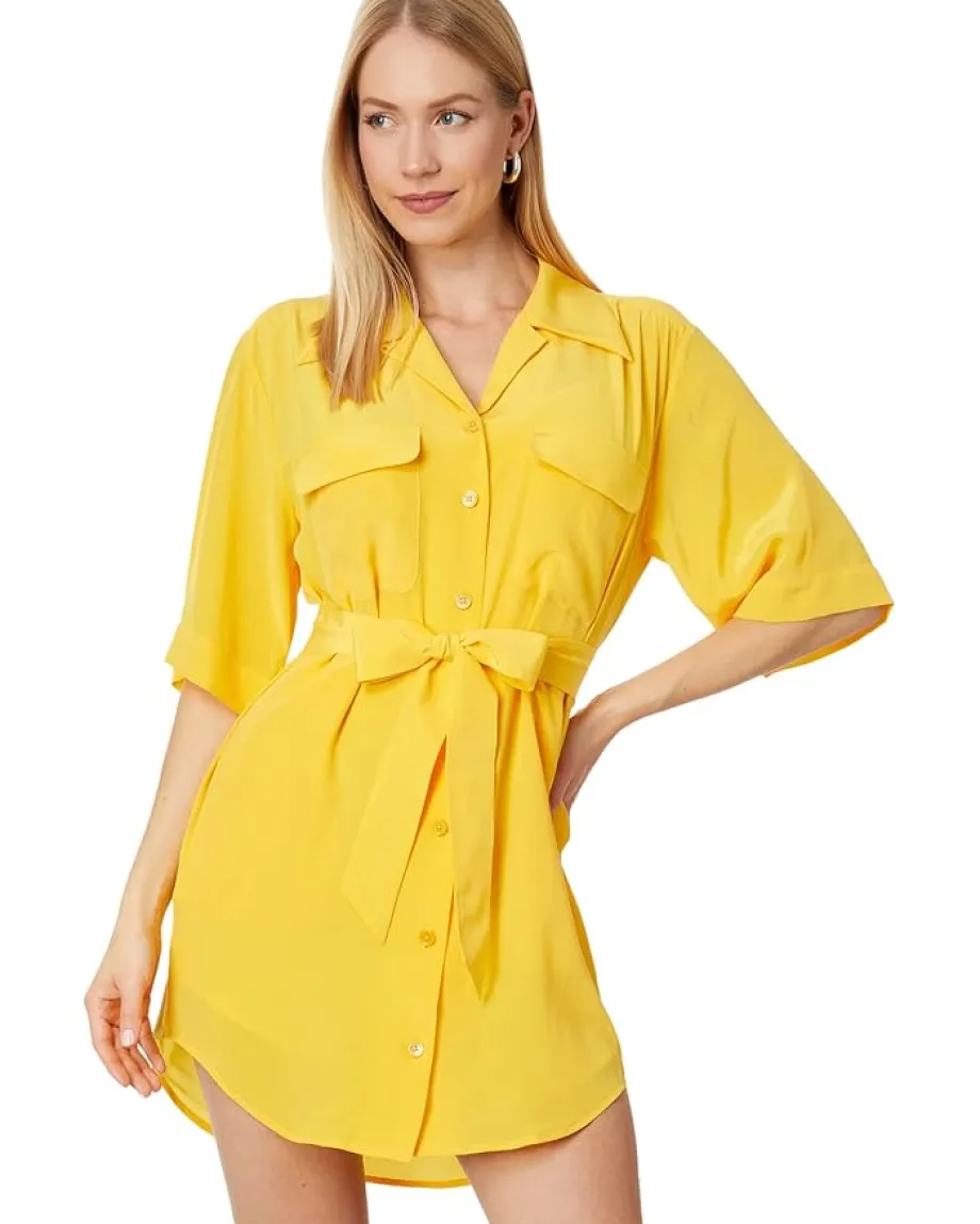 EQUIPMENT Mila Dress Soleil/De/Printemps Clearance