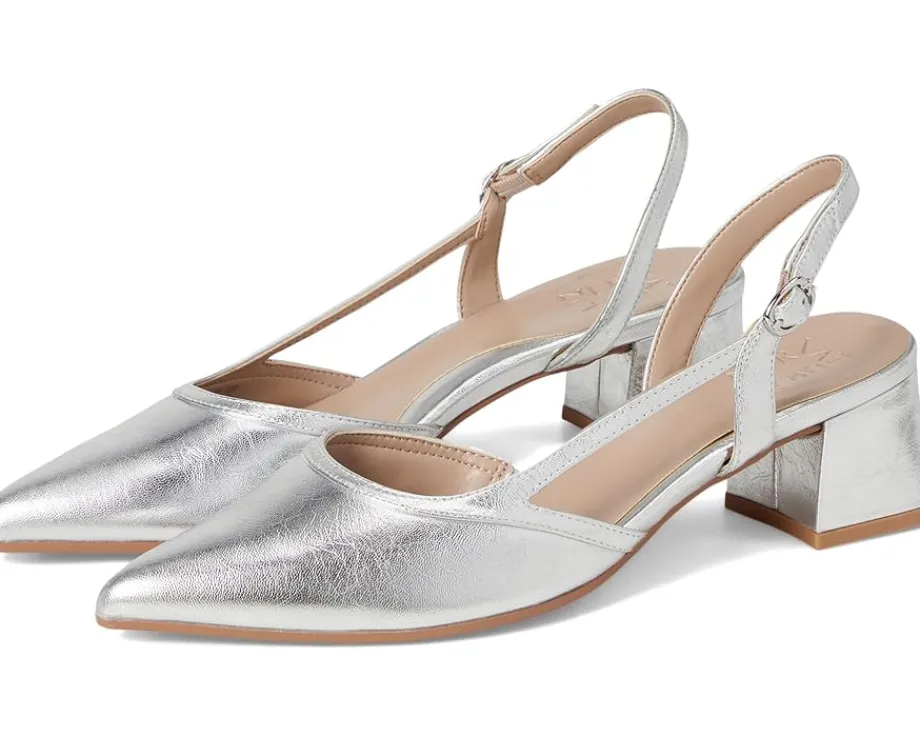 Naturalizer Mila Dress Shoes Silver Leather Best