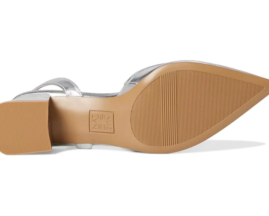 Naturalizer Mila Dress Shoes Silver Leather Best