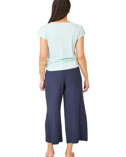 Carve Designs Mila Top Seaglass Stripe