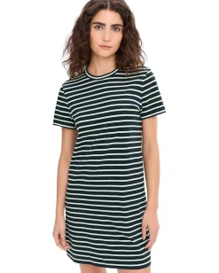 Women Madewell Mini Tee Dress in Stripe