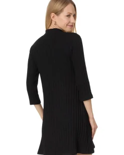 Michael Stars Mirabelle Elbow Sleeve Dress Black Sale