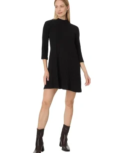 Michael Stars Mirabelle Elbow Sleeve Dress Black Sale