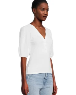 Women Madewell Mixy V-Neck Puff Tee