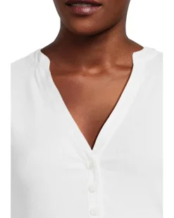 Women Madewell Mixy V-Neck Puff Tee