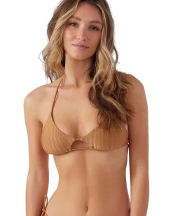 Women O'Neill Mizi Metallic Rib Madird Top