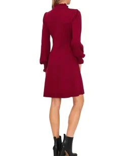 Women CeCe Mock Neck Sweaterdress