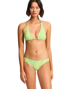 Women Seafolly Mod Squad Longline Slide Tri