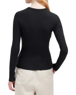 Women Madewell Modal Rib Long Sleeve Crewneck