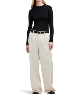 Women Madewell Modal Rib Long Sleeve Crewneck