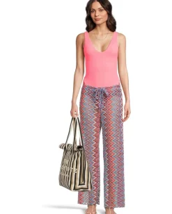 BECCA Modern Edge Rib Sophie Lace Up One Piece Coral Reef Discount