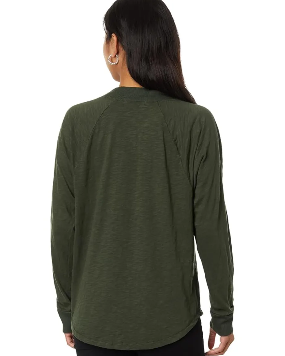 Women Mod-o-doc Long Sleeve Oversized Lo-Hi Top